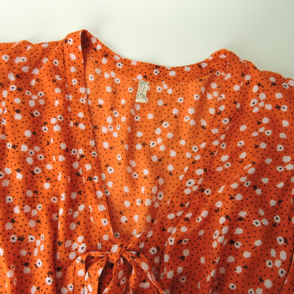 Free People Call Me Later Printed Bodysuit blouse - Picture 6 of 12